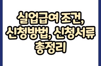실업급여 조건, 신청방법, 신청서류 총정리
