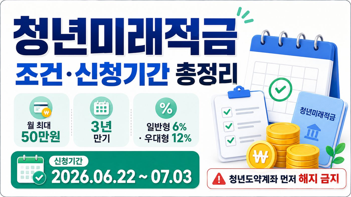 청년미래적금 조건 및 신청기간 총정리